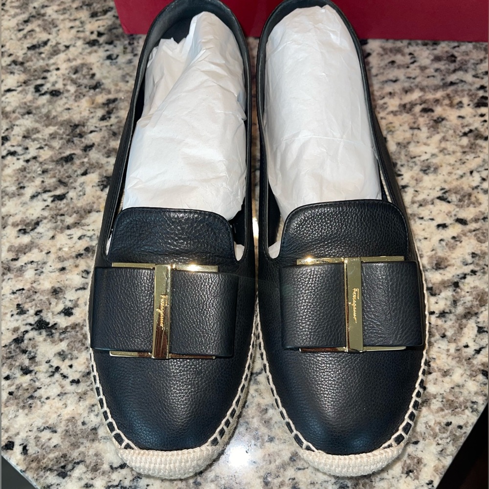 (9) Salvatore Ferragamo Sannio Espadrilles Flats